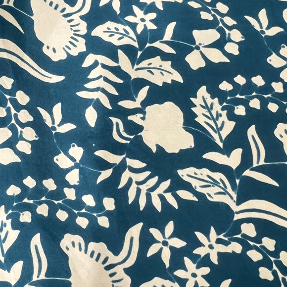 NATALIE MARTIN Fiore Short Dress Womens Small Pomegranate Blue Floral Print - Picture 14 of 16